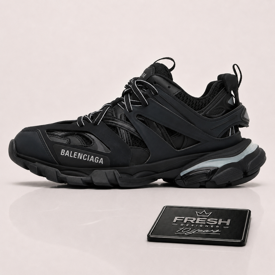 BALENCIAGA  Black Track LED Sneakers
