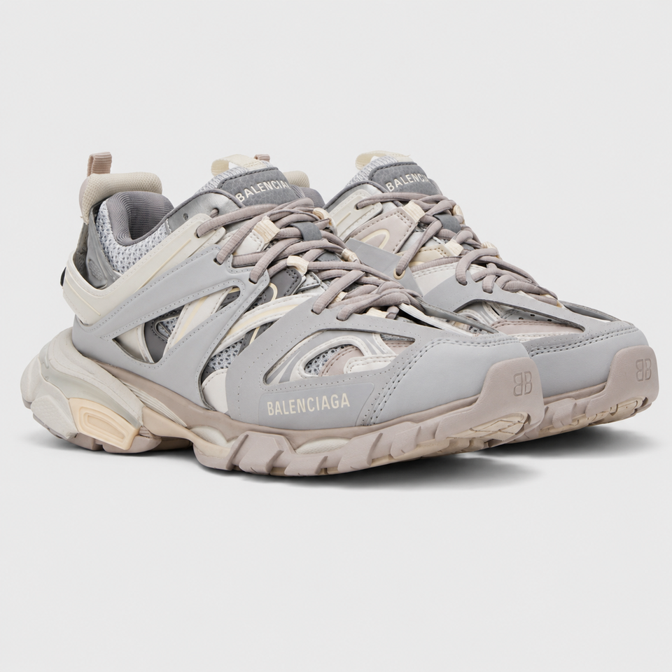 BALENCIAGA  Gray Track LED Sneakers