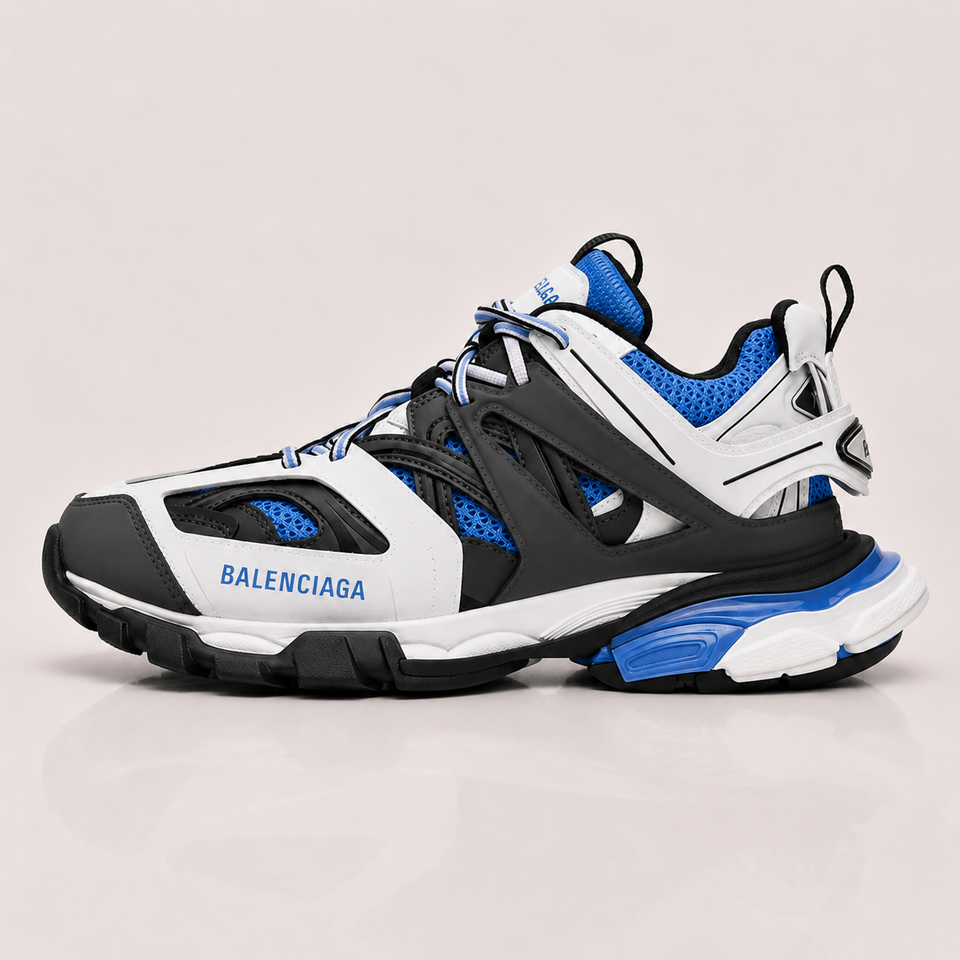 Balenciaga Track Sneakers White and Blue
