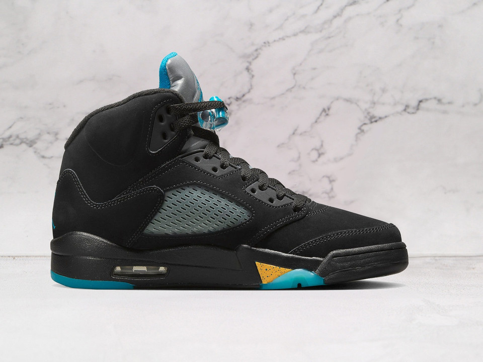 Jordan 5 Aqua – Translucent Netting & Classic Midsole