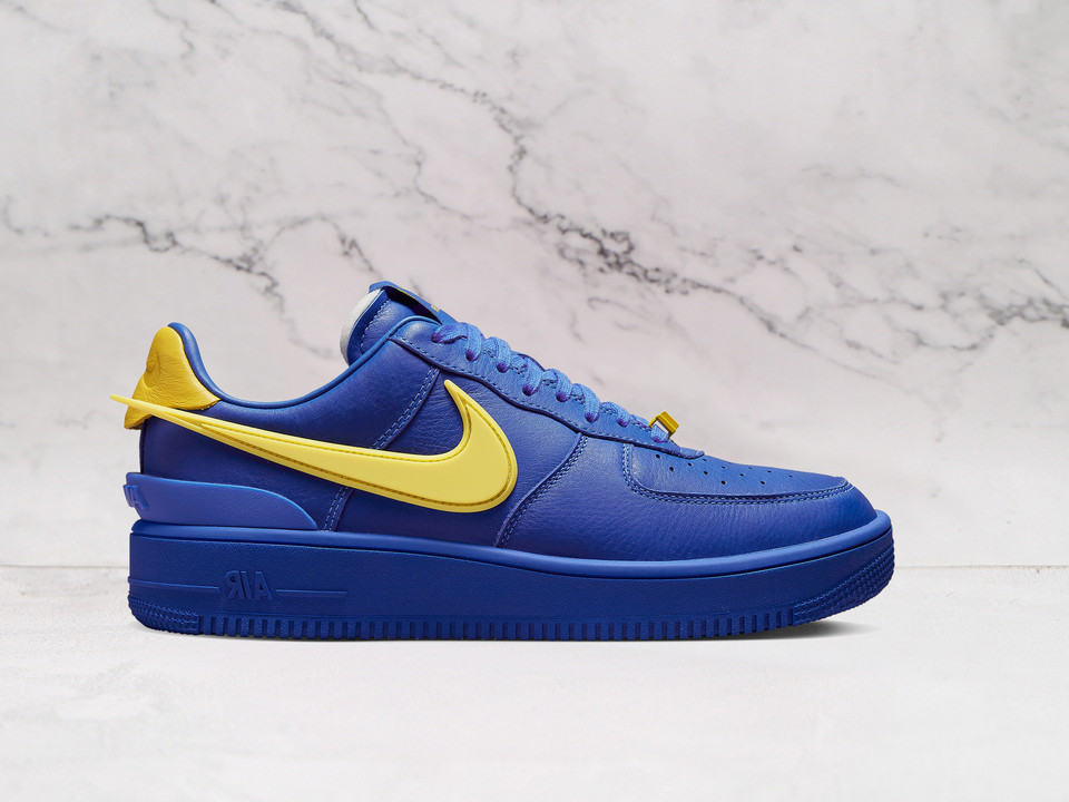 Nike Air Force 1 Low SP AMBUSH Game Royal sneaker with Volt Swoosh