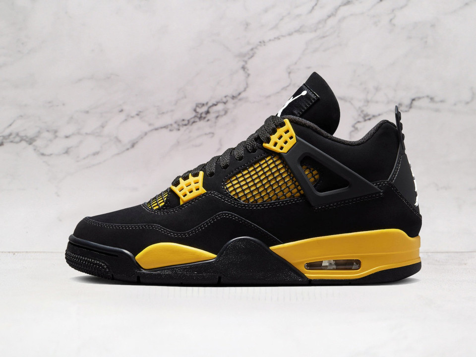 Jordan 4 Thunder 2023 – Black & Yellow Retro Sneaker Jordan 4 Thunder 2023 – Black & Yellow Retro Sneaker