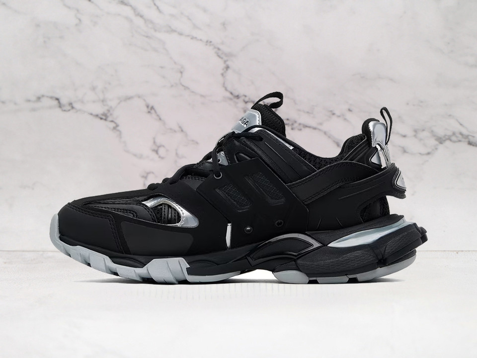 Balenciaga Track Sneakers Black Silver – Chunky Designer Shoes Balenciaga Track Sneakers Black Silver – Chunky Designer Shoes