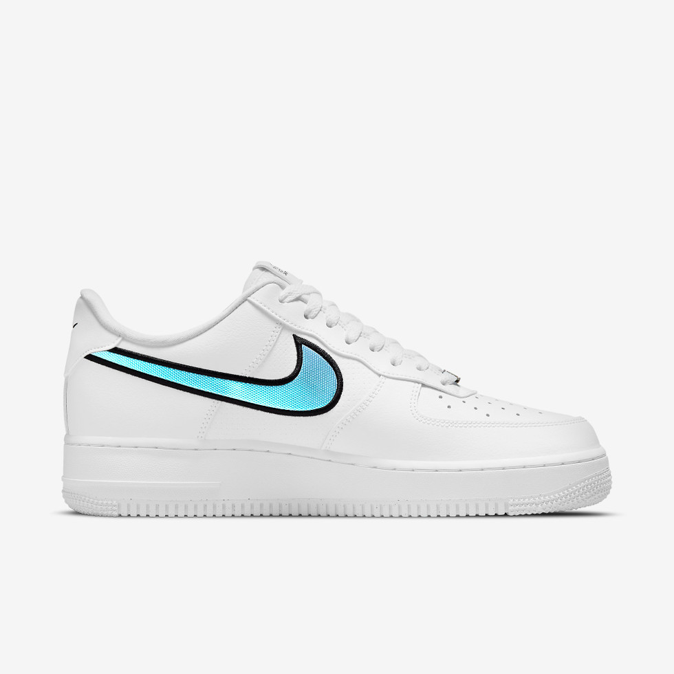 Air force 1 Essential Iridescent Blue swoosh