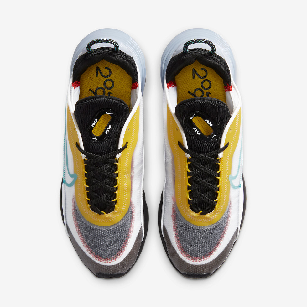 Air max 2090 White speed yellow bleached Aqua