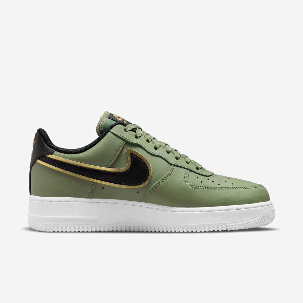 Air force 1 Lv8 Double swoosh Olive metallic gold