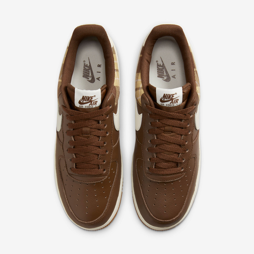 Air Force 1 Low Cacao Plaid