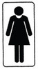 Restroom Decals | Woman Graphic