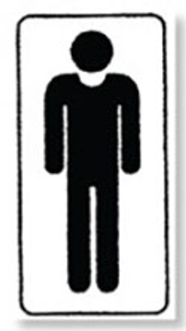 Restroom Decals | Man Graphic