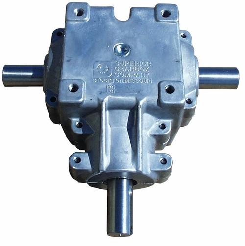3 Shaft Gearbox 1:1 Ratio 400 Series with 1 1/4" Shaft Superior Gearbox