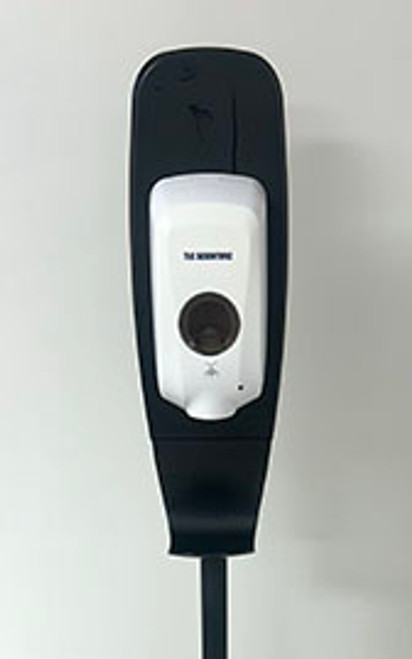 Close-up of bulk dispenser hand sanitizing statio