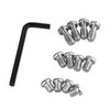 SAMLLRIG 1713 HEX SCREWS W/WRENCH (1/4"-20)(12PC)