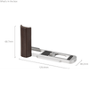 SMALLRIG L-SHAPED MOUNT PLATE W/WOOD HANDLE - PANASONIC  L10 (SILVER)