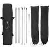 Full Size, Easy to Transport: 
The V-Flat opens to 82" x 84" for full-length coverage and packs into a slim 45" x 9" x 6" carry case for easy transport