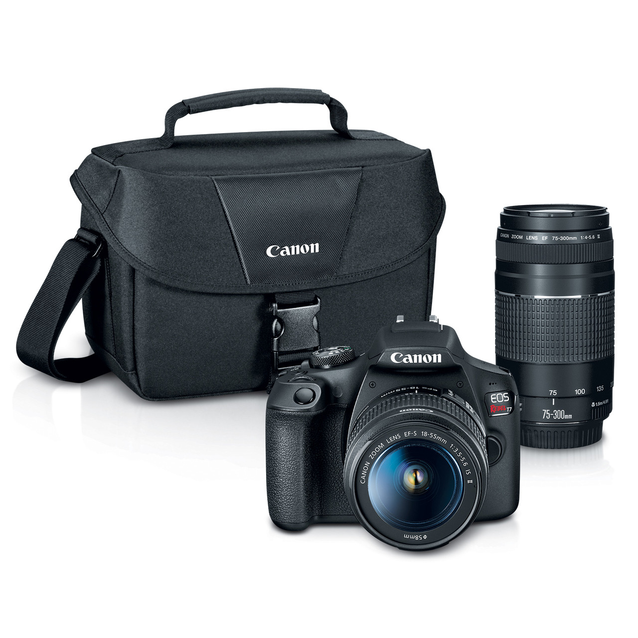 CANON EOS REBEL T7 18-55MM IS II + 75-300MM KIT