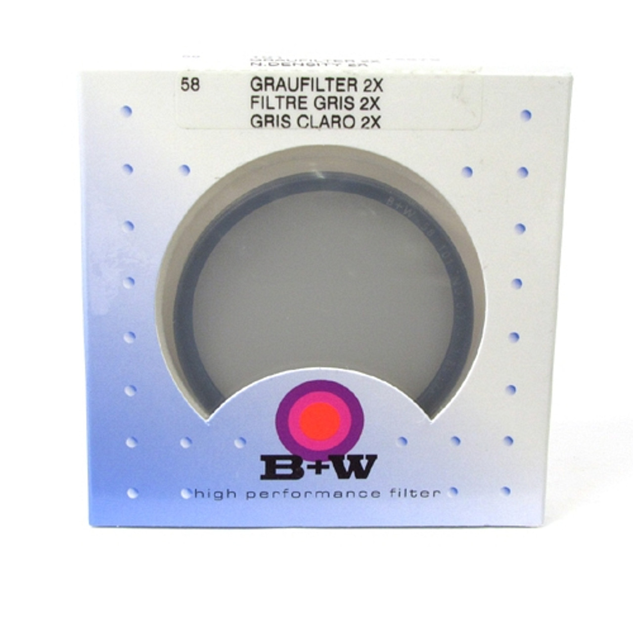 B+W NEUTRAL DENSITY 0.3 - 2X (1-STOP)(58MM)