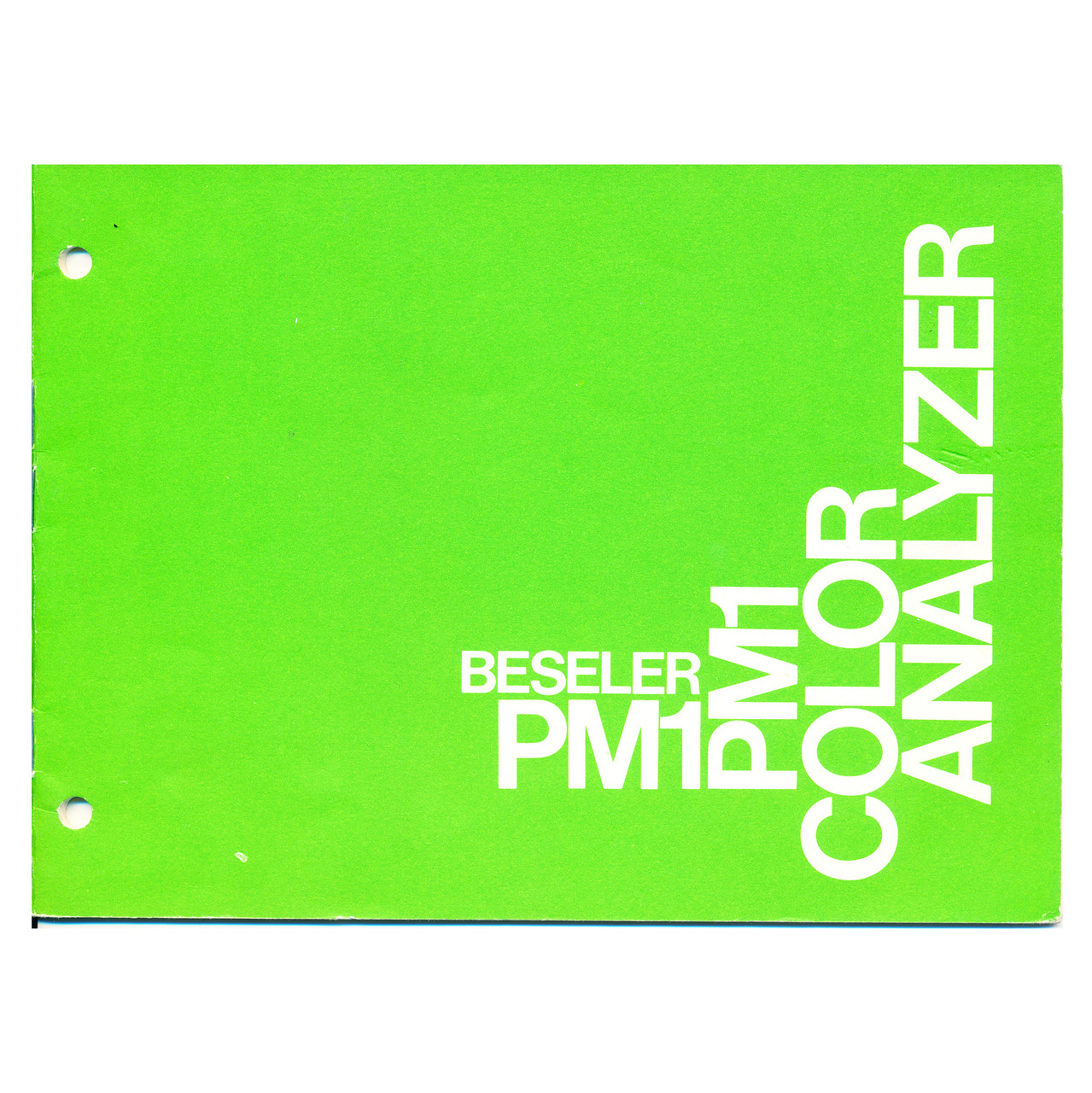 BESELER PM1 COLOR ANALYZER *ORIGINAL MANUAL*(USED)