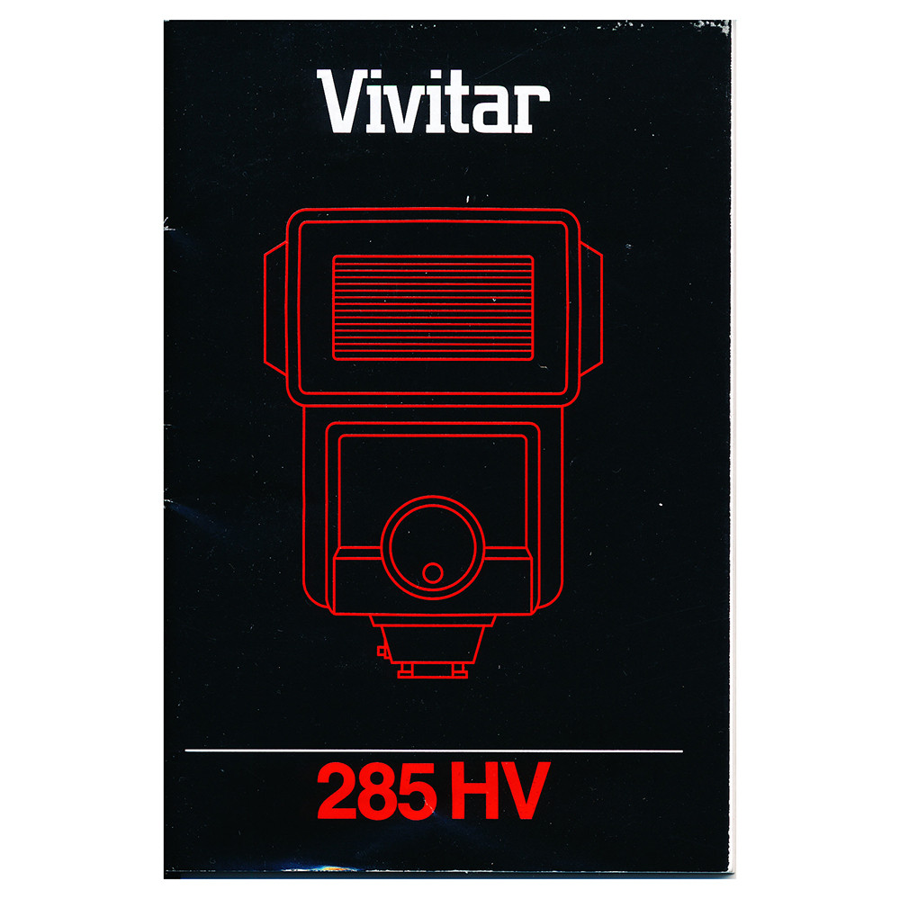 VIVITAR 285HV *ORIGINAL MANUAL* (USED)