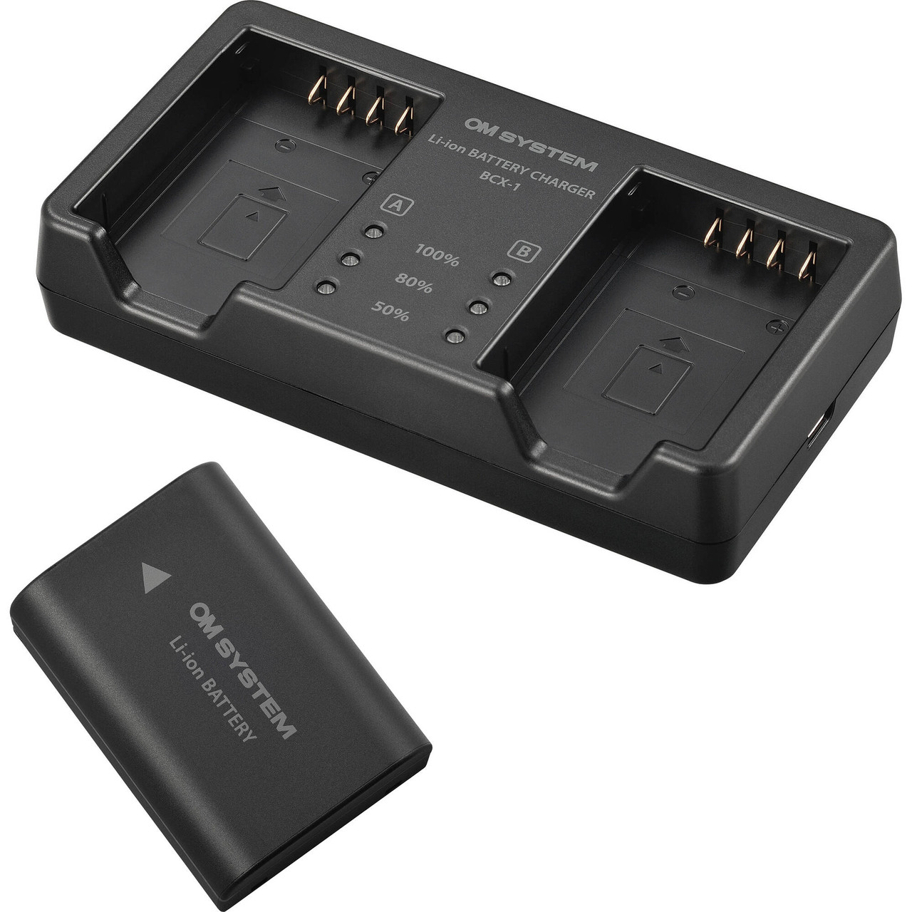 OM SYSTEM SBCX-1 LITHIUM ION BATTERY/CHARGER KIT (OM-1)