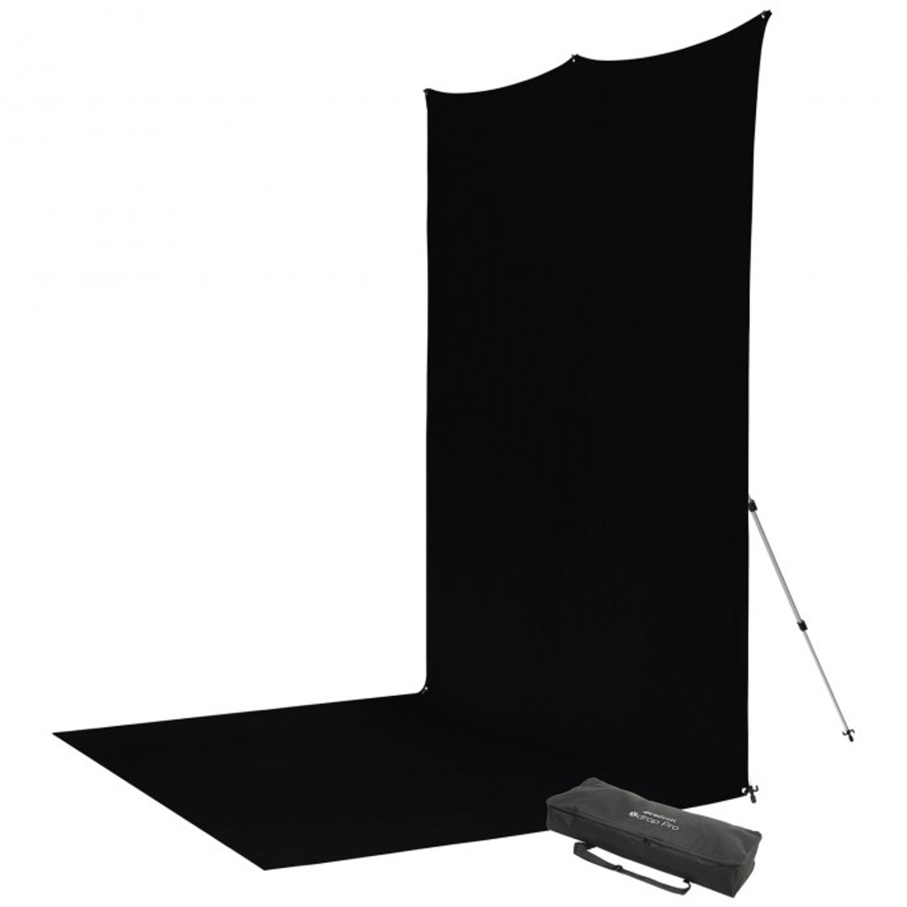 WESTCOTT X-DROP PRO WRINKLE-RESISTANT BACKDROP KIT - 8'X13'(BLACK)