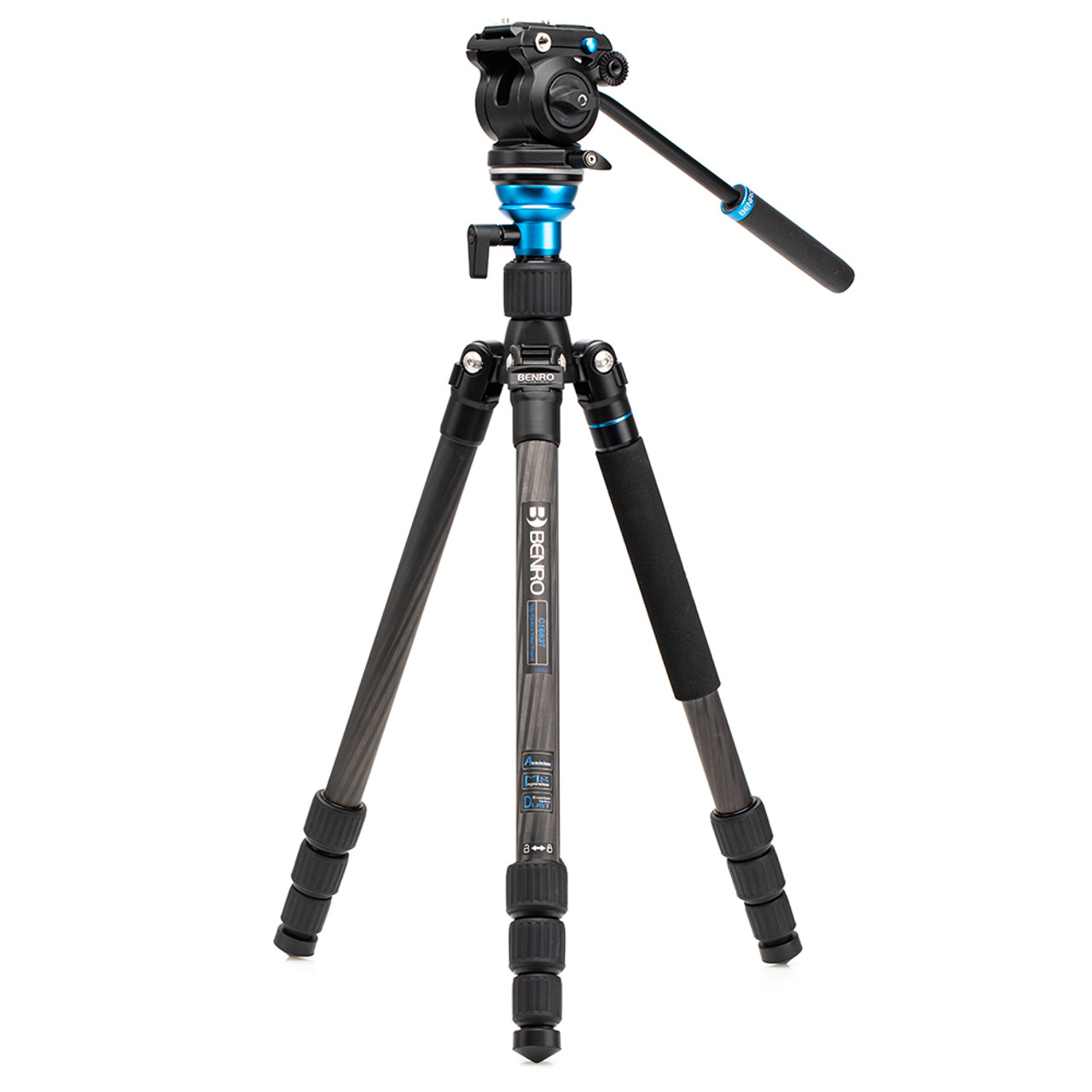 BENRO AERO 2 PRO CARBON FIBER TRAVEL VIDEO TRIPOD