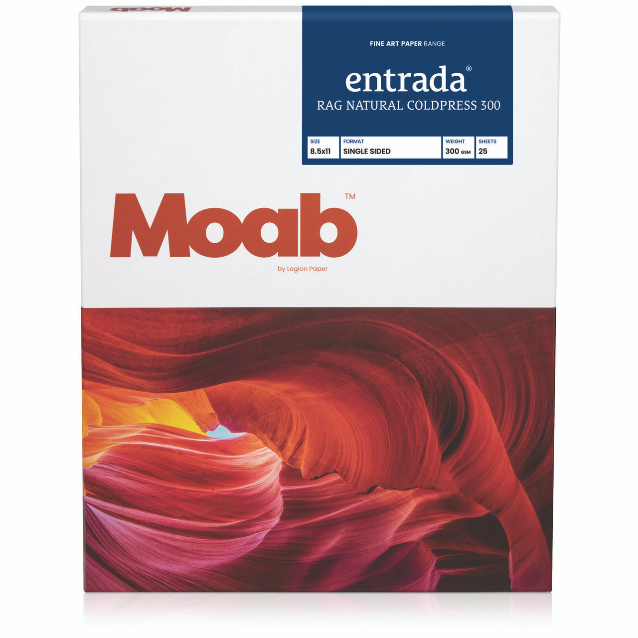 MOAB ENTRADA RAG NATURAL COLD PRESS 300 (13X19)(25 SHEETS)