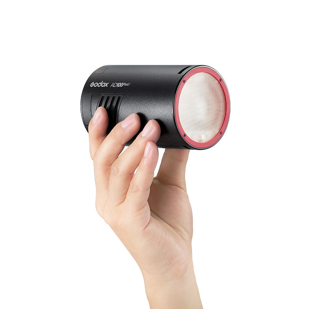 GODOX AD100 PRO POCKET FLASH - RED RING EDITION (BLACK)