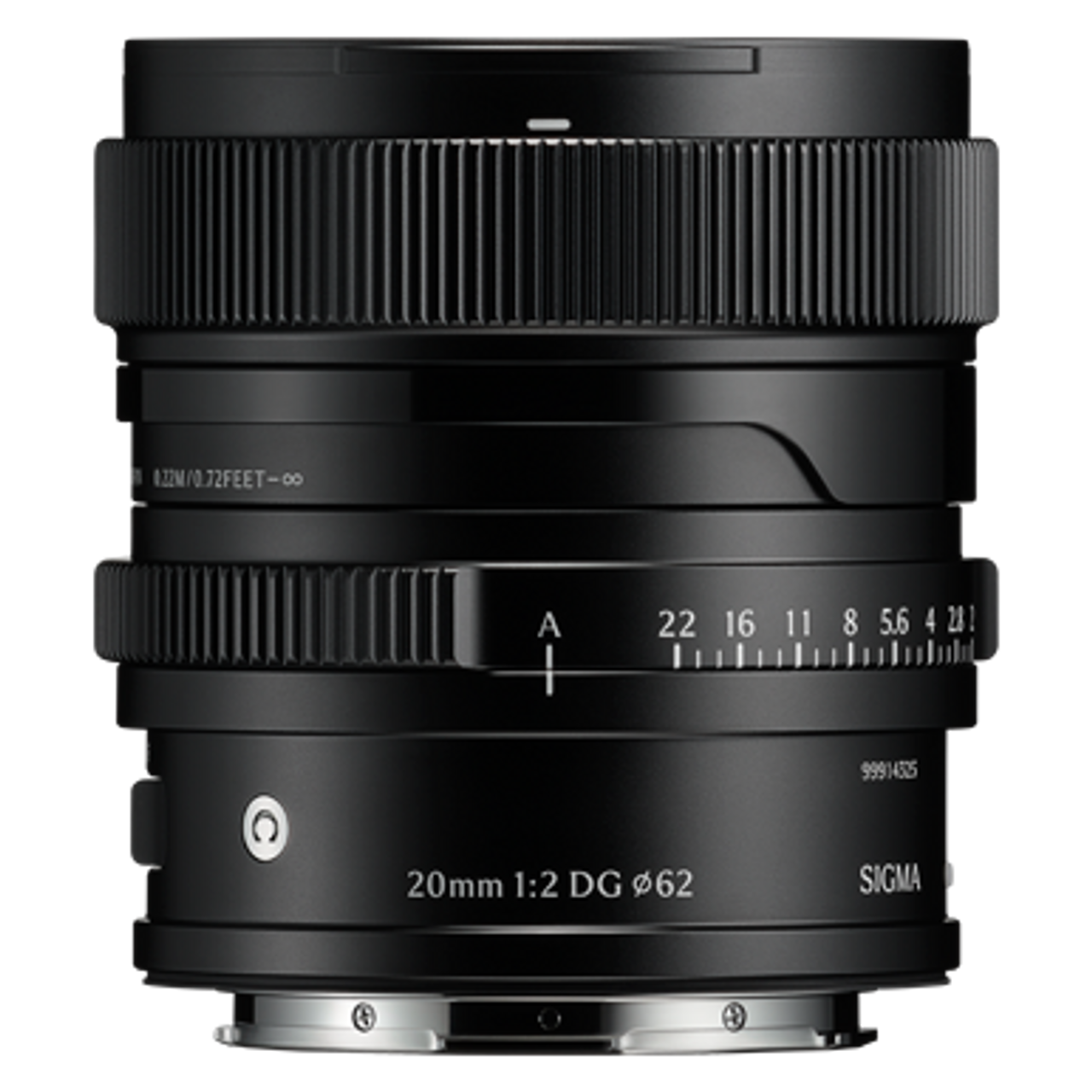 SIGMA 20MM F/2 DG - CONTEMPORARY (BLACK) (L-MOUNT) (PRE-ORDER DEPOSIT ONLY)