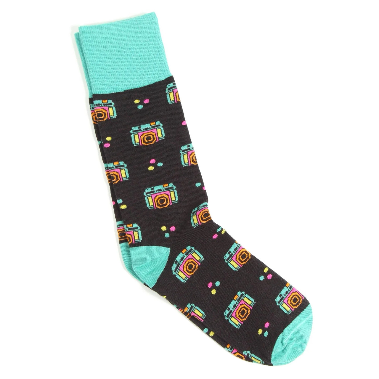 PHOTOGENIC NEON CAMERAS SOCK - ONE SIZE (BLACK)