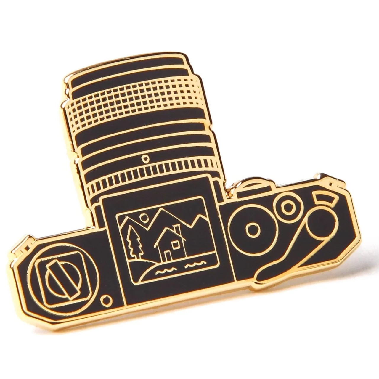PHOTOGENIC VIEWFINDER ENAMEL PIN (GOLD)