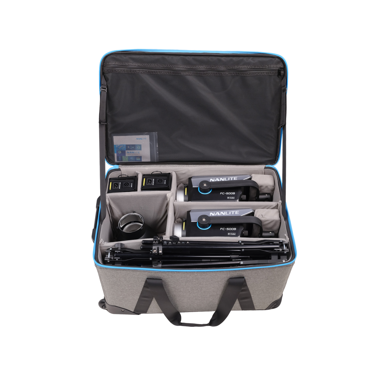 NANLITE FC-500B SPOTLIGHT 2-LIGHT KIT/ROLLING CASE