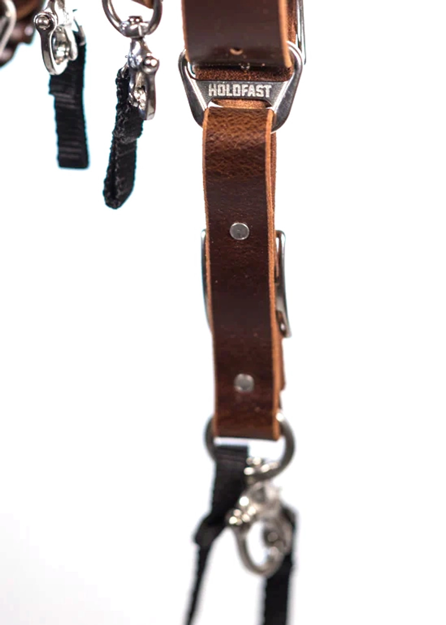 HOLD FAST MONEY MAKER LEATHER CAMERA STRAP - MEDIUM (WATER BUFFALO BURGUNDY)