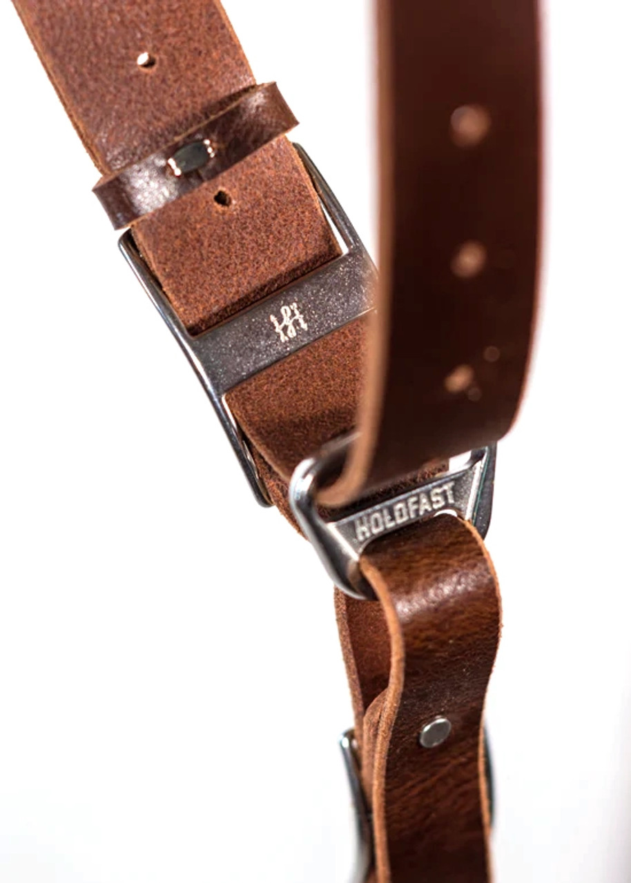 HOLD FAST MONEY MAKER LEATHER CAMERA STRAP - MEDIUM (WATER BUFFALO BURGUNDY)