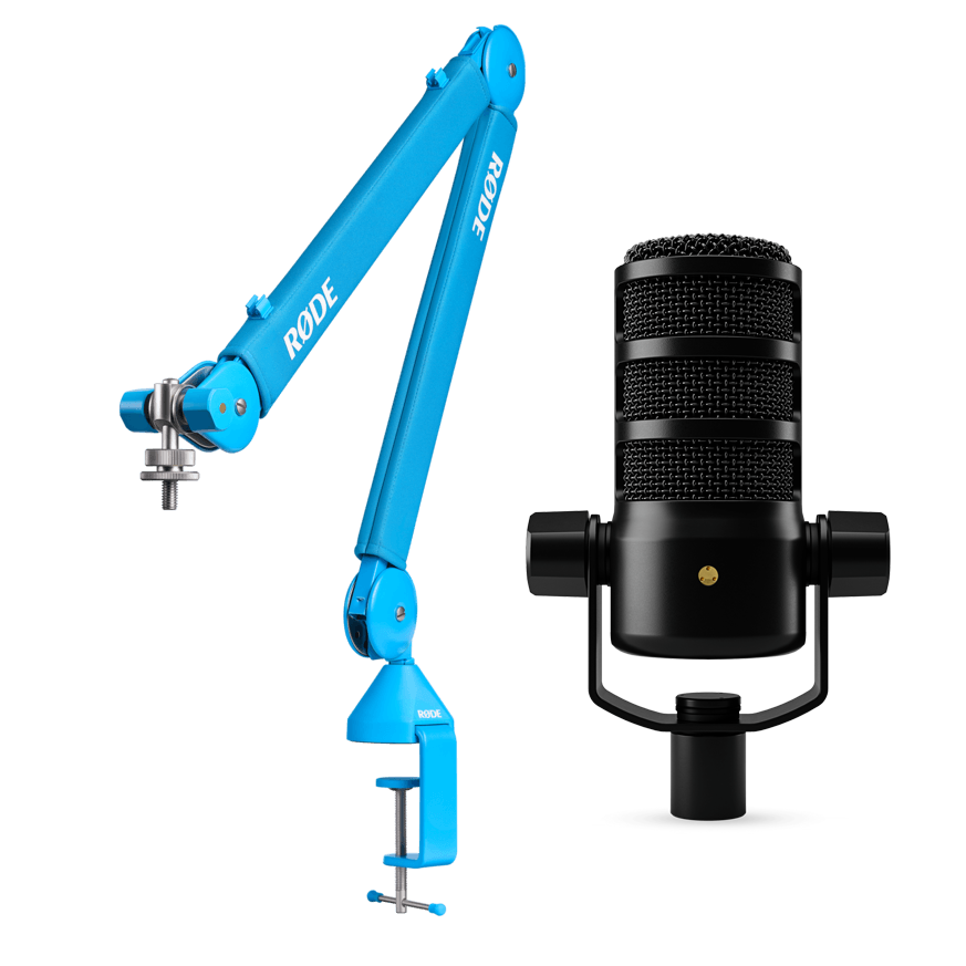 RODE PSA1+ PROFESSIONAL STUDIO ARM (BLUE) + PODMIC USB