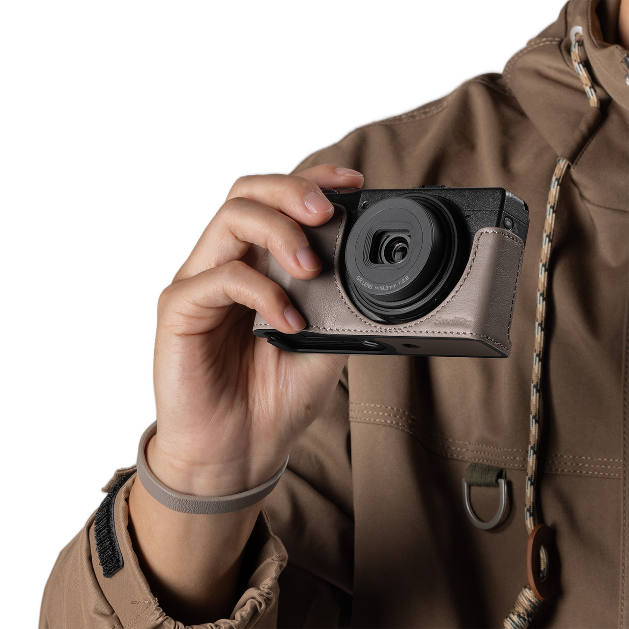 SMALLRIG LEATHER CASE FOR RICOH GR IV (GREY)