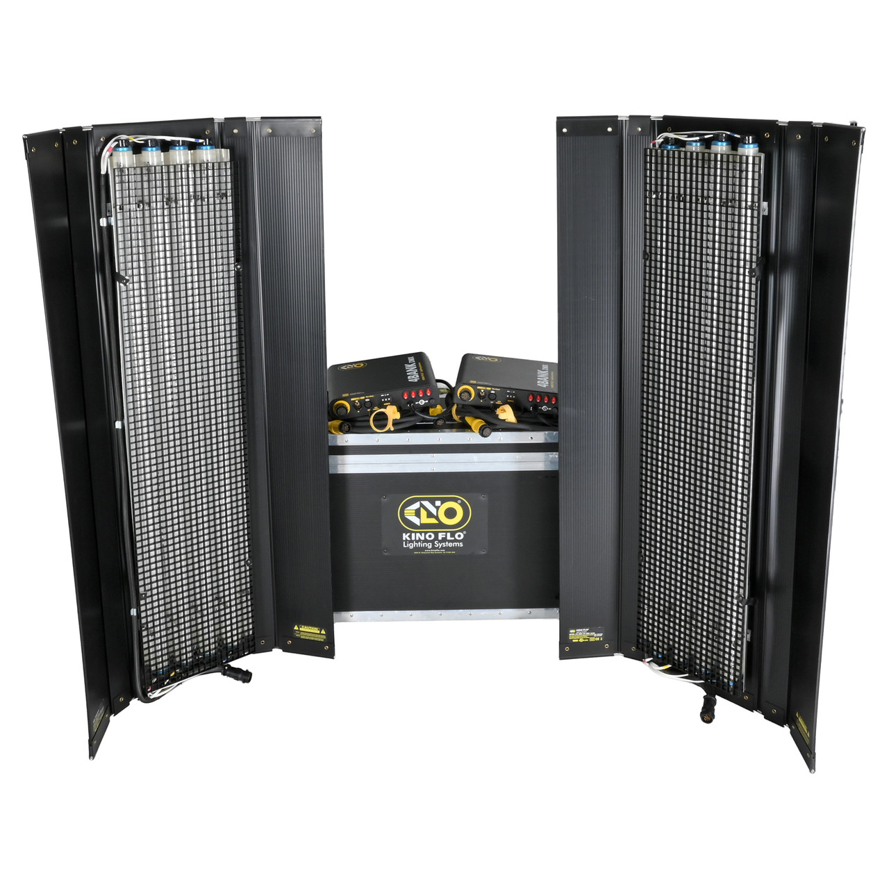 USED KINO FLO GAFFER KIT 4-BANK 2 LIGHT KIT