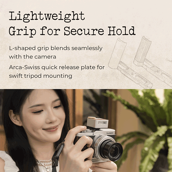 SMALLRIG L-SHAPED MOUNT PLATE HANDLE-  PANASONIC L10 (BLACK)