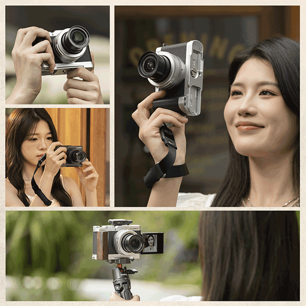 SMALLRIG L-SHAPED MOUNT PLATE W/WOOD HANDLE - PANASONIC  L10 (SILVER)