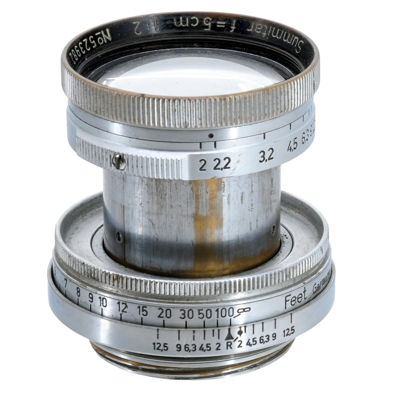USED LEICA (LTM) 50MM F2 SUMMITAR COLLAPSIBLE