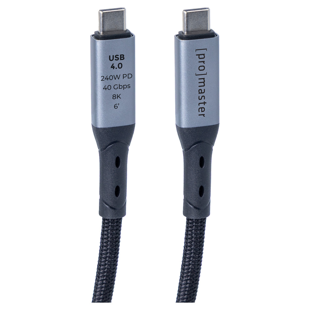 PROMASTER USB4 CABLE C TO C 240W PD - 6FT