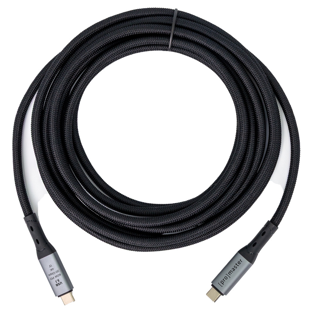 PROMASTER USB 3.1 CABLE C TO C 60W PD - 13FT