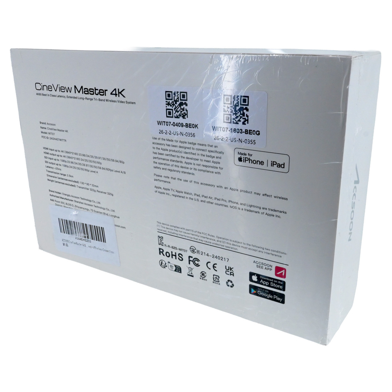 USED ACCSOON CINEVIEW MASTER 4K