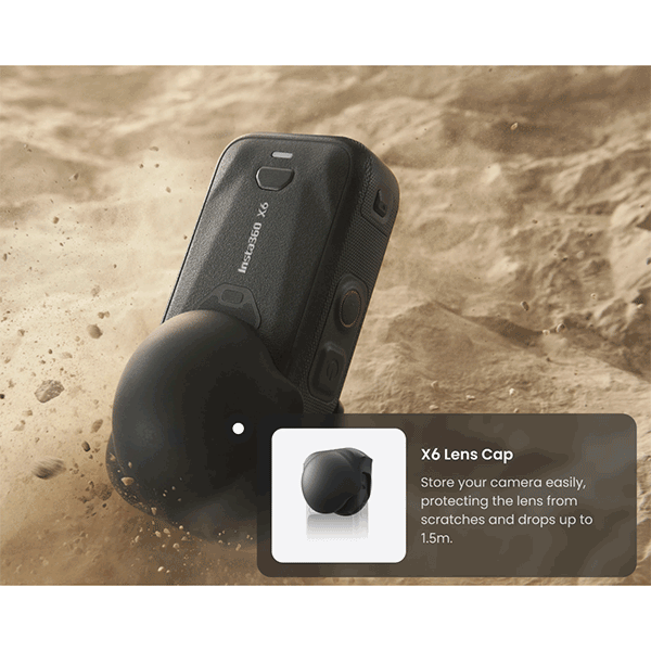 INSTA360 X6 ESSENTIALS BUNDLE (MIDNIGHT BLACK)