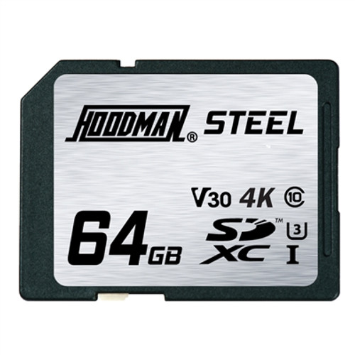 HOODMAN STEEL SDXC UHS-I V30 4K MEMORY CARD (64GB)