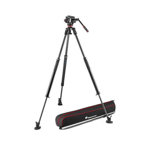 MANFROTTO 635 FAST SINGLE TRIPOD KIT W/504X FLUID VIDEO HEAD (CARBON FIBER)