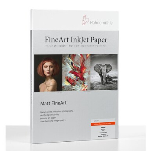 HAHNEMUHLE WILLIAM TURNER MATT FINE ART PAPER - DECKLE EDGE (8.5X11" - 25 SHEETS) HAHNEMUHLE WILLIAM TURNER MATT FINE ART PAPER - DECKLE EDGE (8.5X11" - 25 SHEETS)