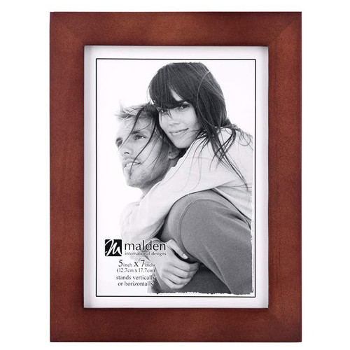 MALDEN LINEAR WOOD PHOTO FRAME - DARK WALNUT (5X7)