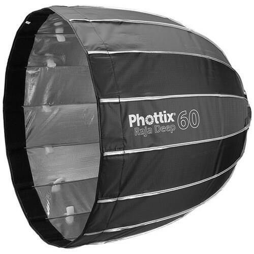 PHOTTIX RAJA DEEP QUICK-FOLDING SOFTBOX W/GRID (24")