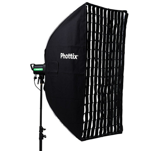 Phottix Raja Parabolic Softbox 26” – Set Stile Ombrello, Con Griglia E Custodia, Montaggio Rapido