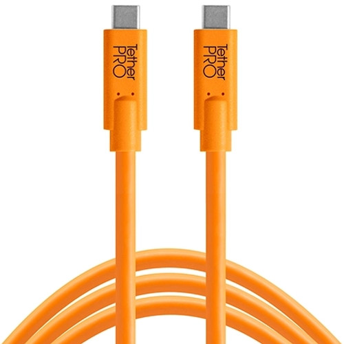 TETHERPRO USB-C TO USB-C - 3FT (ORANGE)